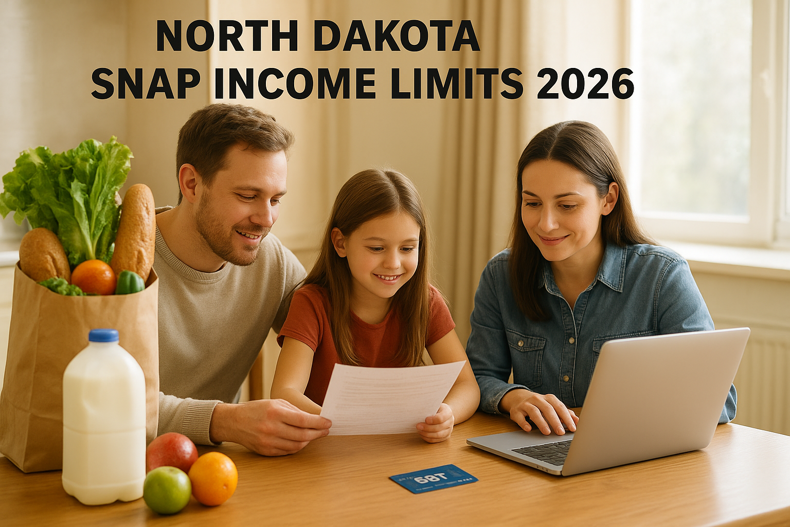 North Dakota SNAP Income Limits 2026 (Oct Update) – New Eligibility Chart & Maximum Benefits