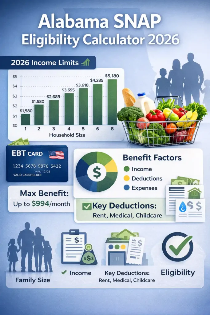 Alabama Food Stamps Eligibility Calculator 2026